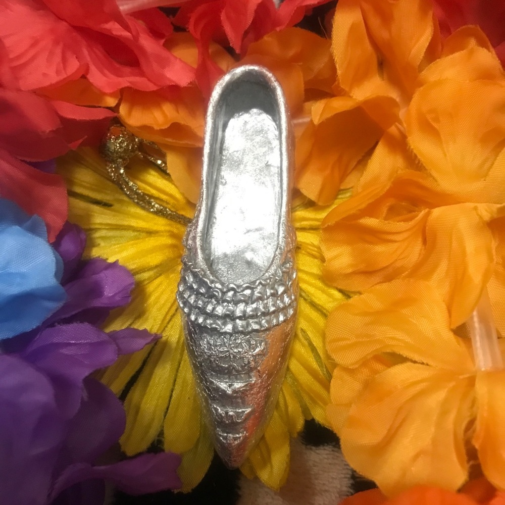 Collectible Silver Colored Shoe